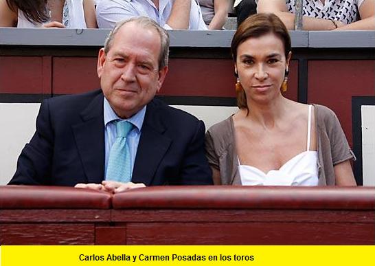 carlos abella y carmen posadas  en los toros